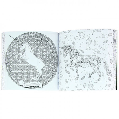 Licornes - Les carrés à colorier Art Thérapie