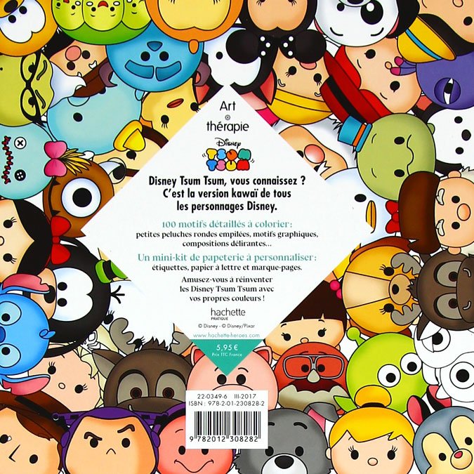 Disney Tsum Tsum Les Carres A Colorier Art Therapie Scrapmalin
