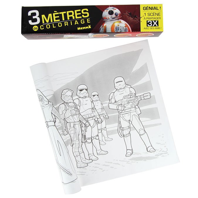 3 Metres De Coloriage Star Wars Le Reveil De La Force Scrapmalin