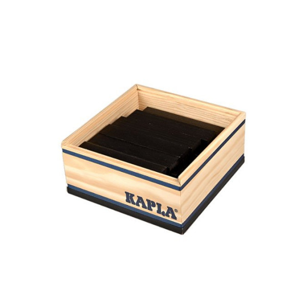 Jeu de construction en bois KAPLA Lot de 40 planchettes noires