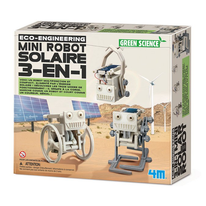 Kit de fabrication Mini Robot solaire 3 en 1