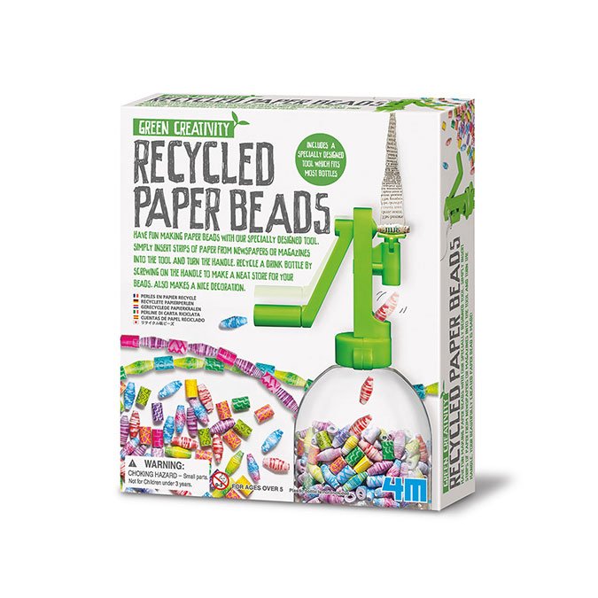 Green Creativity - Kit perles en papier recyclé