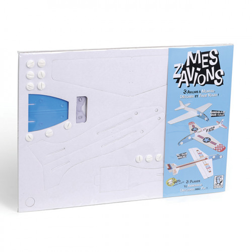 Kit Créatif Djeco - Do it Yourself Dans le ciel - 3 avions à colorier -  Jeux créatifs de 2 à 5 ans - Creavea