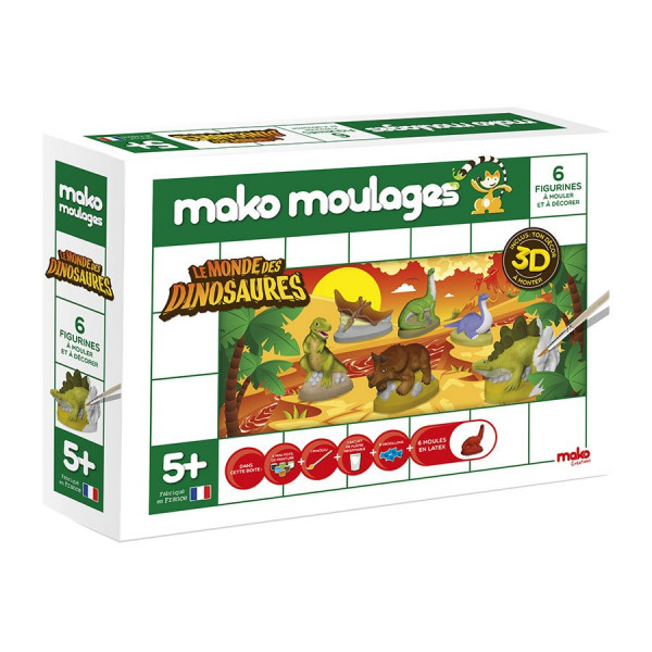 Mako Moulages - Le monde des dinosaures - 6 moules