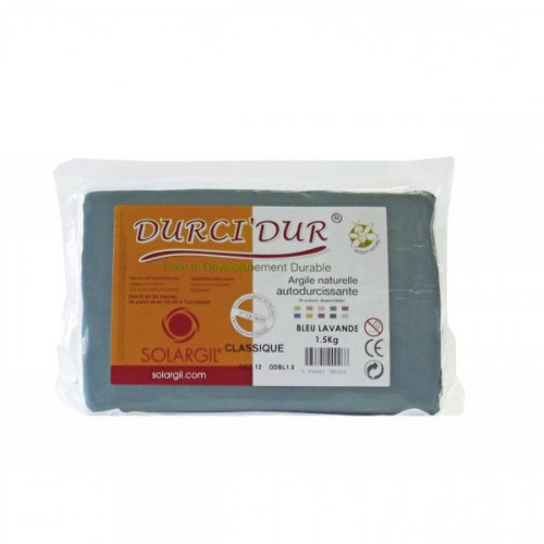 Argile Durci'Dur auto-durcissante 1kg Bleu