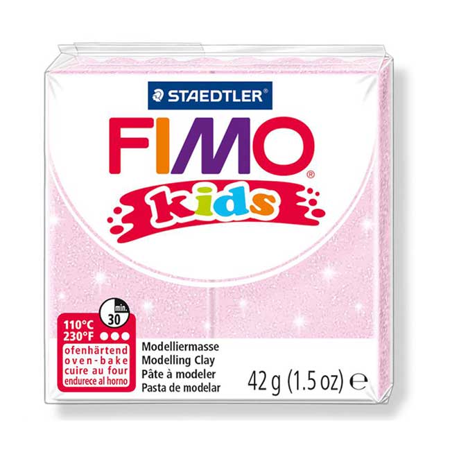 Pâte à modeler Fimo Kids rose perle - 42 g