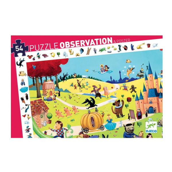 Puzzle d'observation - Contes - 54 pcs