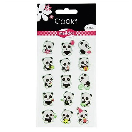 Stickers 3D - Cooky - Pandas