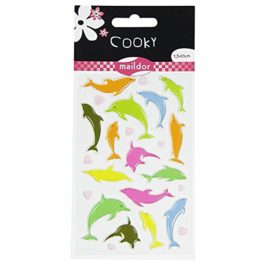 Stickers 3D - Cooky - Dauphins