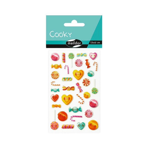Stickers 3D - Cooky - Kawai Bonbons x 34
