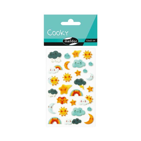 Stickers 3D - Cooky - Kawai Météo x 27