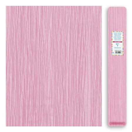 Papier crépon 32 g - Rose pâle - 2,5 x 0,5 m