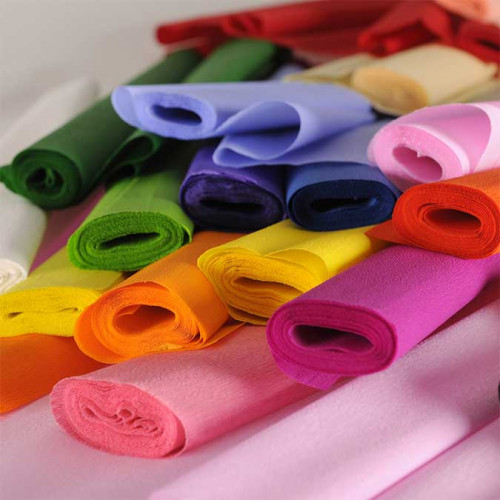Papier crépon 32 g/m² - Violet - 0,5 x 2,5 m