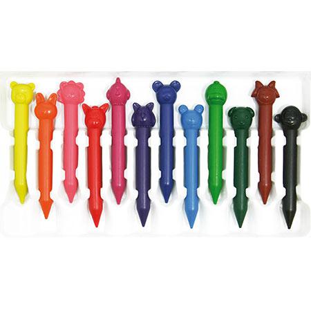 Crayons de cire animaux - x 12
