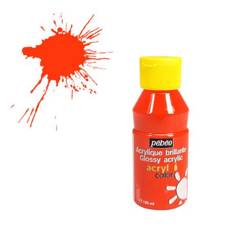 Peinture acrylique Acrylcolor orange vif - 150 ml