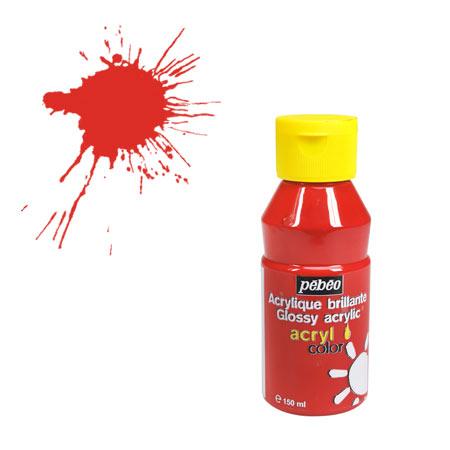 Peinture acrylique Acrylcolor rouge primaire - 150 ml