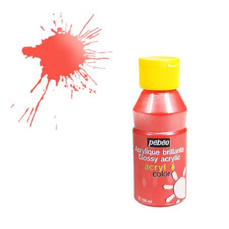 Acrylcolor - 150 ml - Rouge nacré
