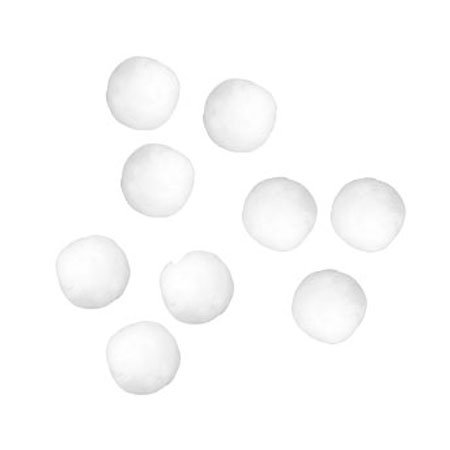Pompons - Blanc - 1,5 cm - 60 pces