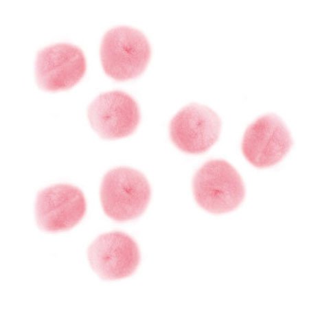 Pompons - Rose - 1,5 cm - 60 pces