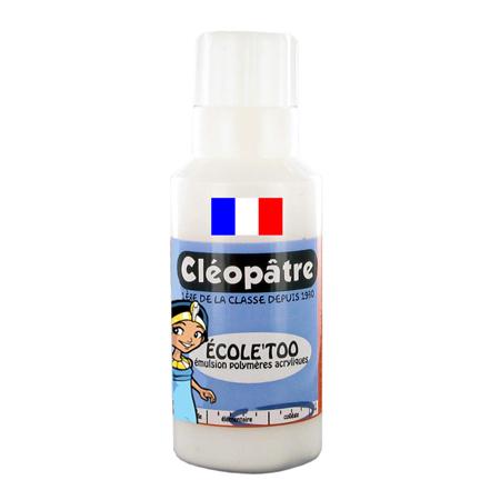 Flacon de colle forte transparente avec pinceau - L'adhésive - Cléopâtre -  80 g