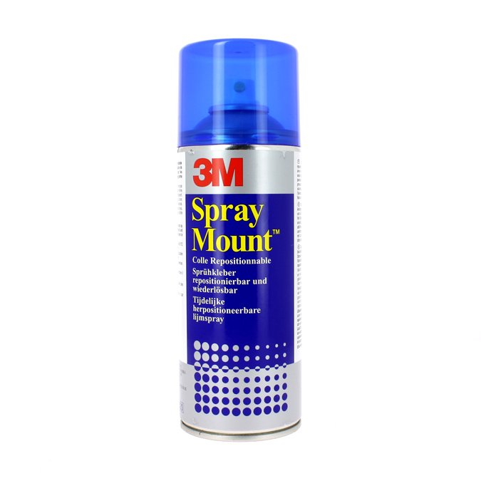 3M™ Colle adhésive repositionnable SprayMount™ sous forme de spray aérosol  400 ml transparent - Colles en Sprayfavorable à acheter dans notre magasin