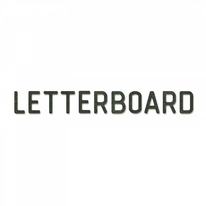 Bigz XL Alphabet Die Letterboard