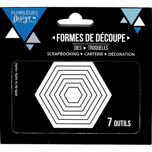 Die Set Hexagones basiques - 7 pcs