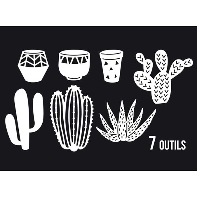 Dies Sweety Cuts - Quelques cactus - 7 pcs
