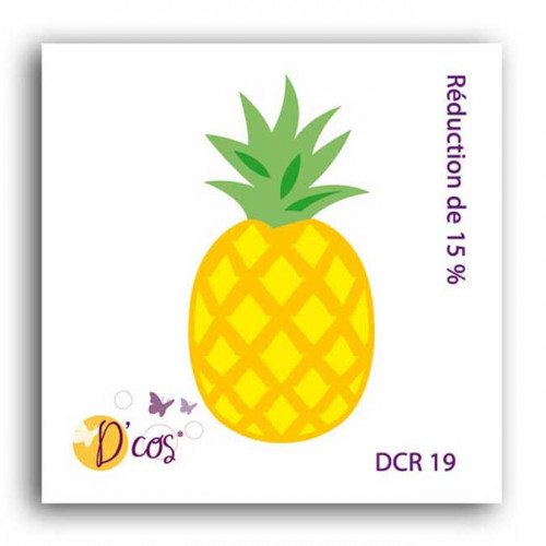 Die D'cos - Ananas - 2,4 x 4,8 cm