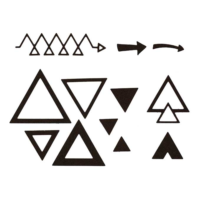 Dies - Triangles - 10 pcs