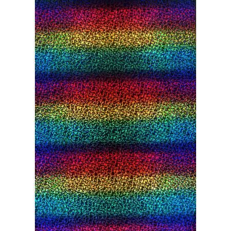 Roboflex Rainbow pour transfert sur textile - 34 x 21 cm - Arc-en-ciel