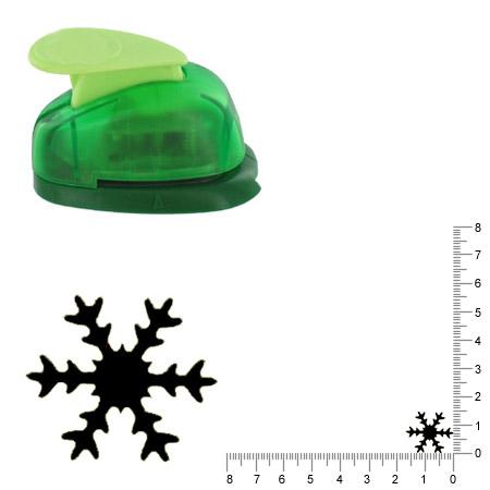 Petite perforatrice - Flocon de neige 3 - Env 1.5 cm