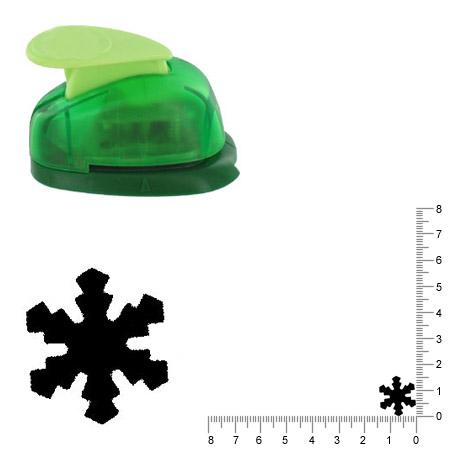 Petite perforatrice - Flocon de neige - Env 1.5 cm