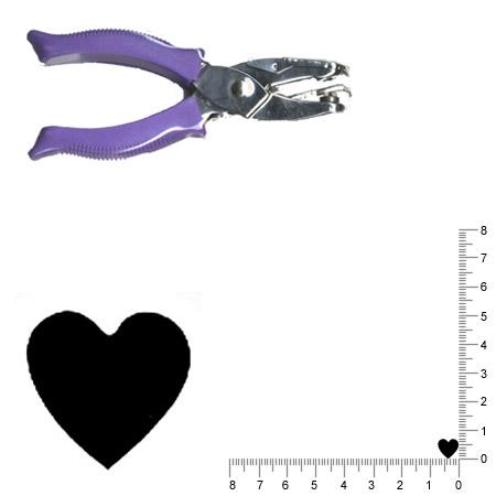 Perforatrice pince - Coeur - 0.7 cm