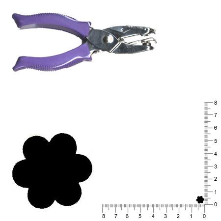 Perforatrice pince - Fleur - 0.6 cm