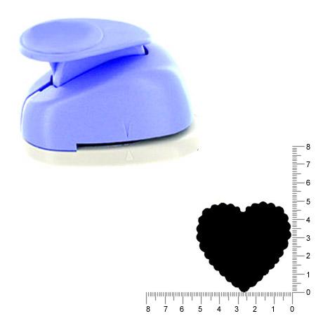 Géante perforatrice - Cœur ondulé - Env 4.5 cm