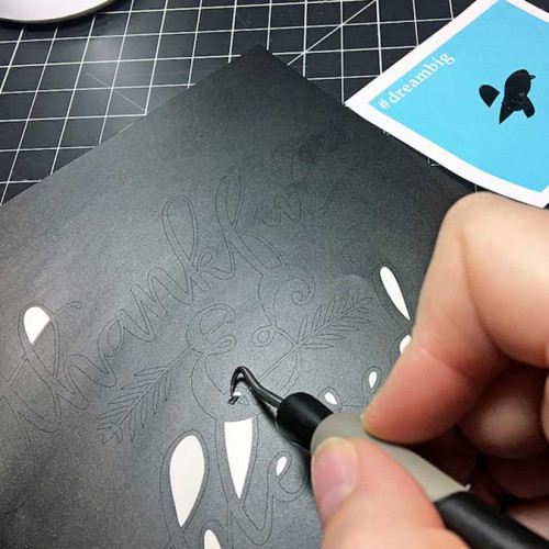 Cardstock adhésif - 30,5 x 30,5 cm - blanc