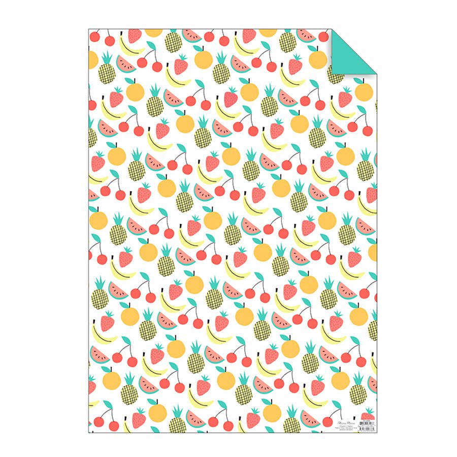 Papier cadeau - Fruits - 50 x 70 cm