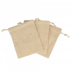 Sachet en toile avec cordon - 9 x 11,5 cm - 3 pcs