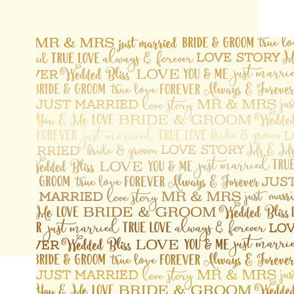 Love Story Foil - Papier Cream Love Story
Gold Foil