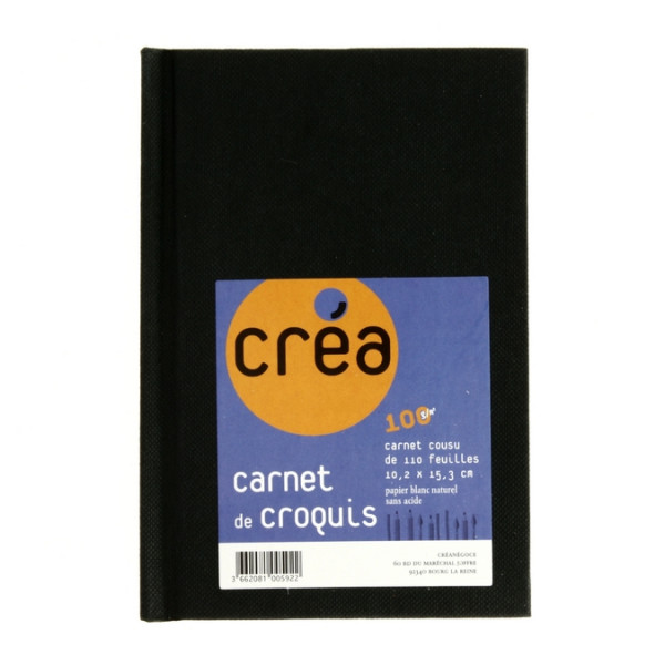 Carnet de croquis 10 x 15 cm 110 feuilles