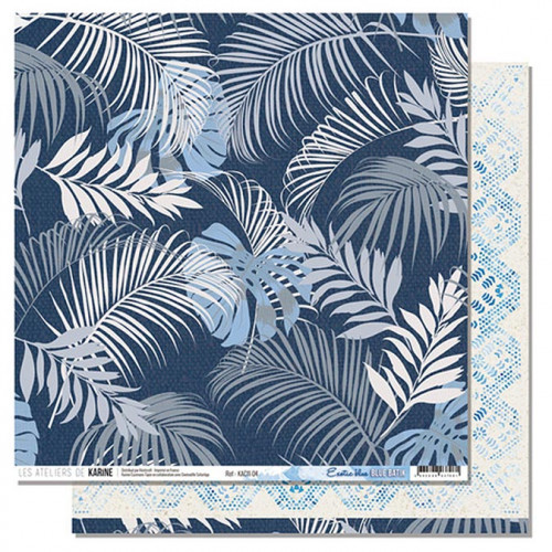 Blue Batik - Papier #4