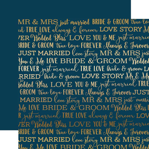 Love Story Foil - Papier Navy Love Story
Gold Foil