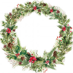 Peace & Joy - Papier spécial Die-cut Leafy Wreath