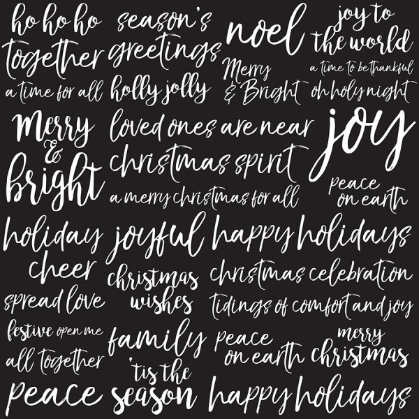 Peace & Joy - Papier spécial Gloss Joyful