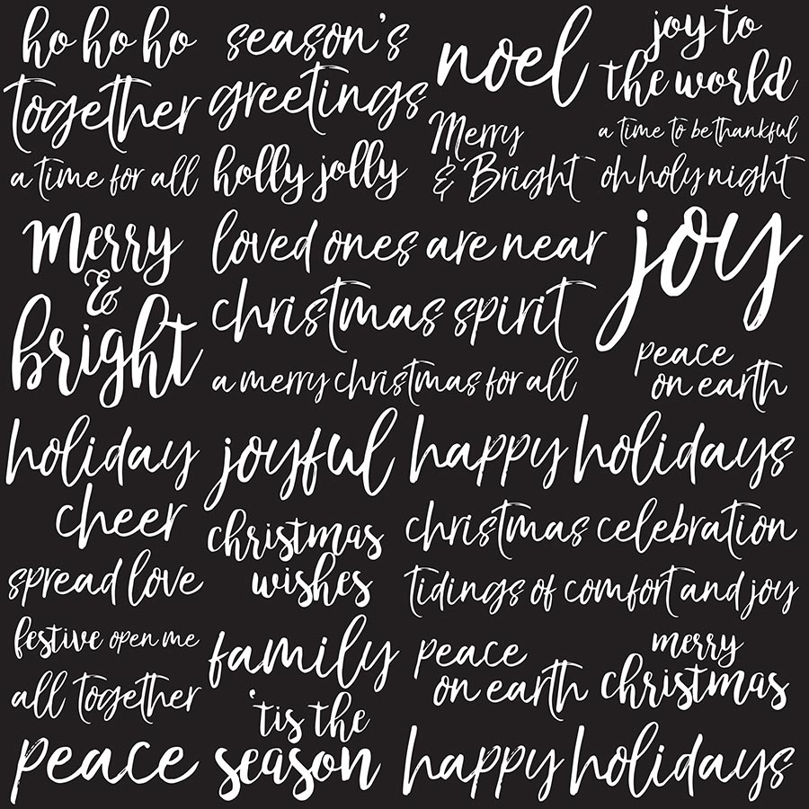 Peace & Joy - Papier spécial Gloss Joyful