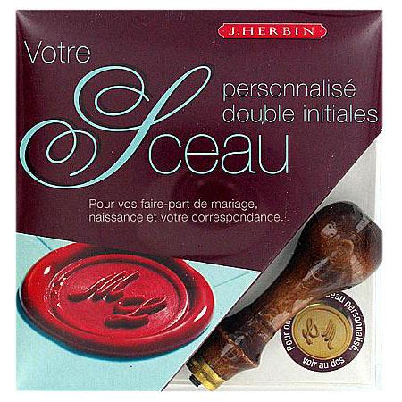 Coffret cachet de cire - Vos initiales