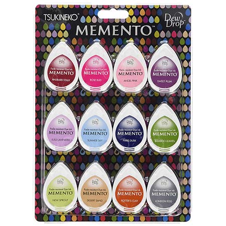 Assortiment de 12 encreurs Memento Dew Drop - Sorbet Scoops