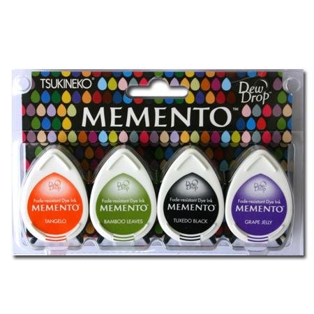 Assortiment de 4 encreurs Memento Dew Drop - Jelly Beans