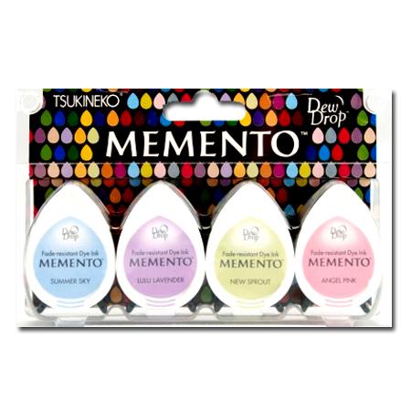 Assortiment de 4 encreurs Memento Dew Drop - Oh Baby!